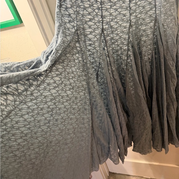 Free People Blue Lace Midi Skirt Size Small NWT - Picture 5 of 13